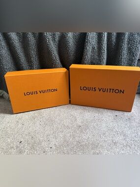 Louis Vuitton Signature Orange Boxes - Set of 2